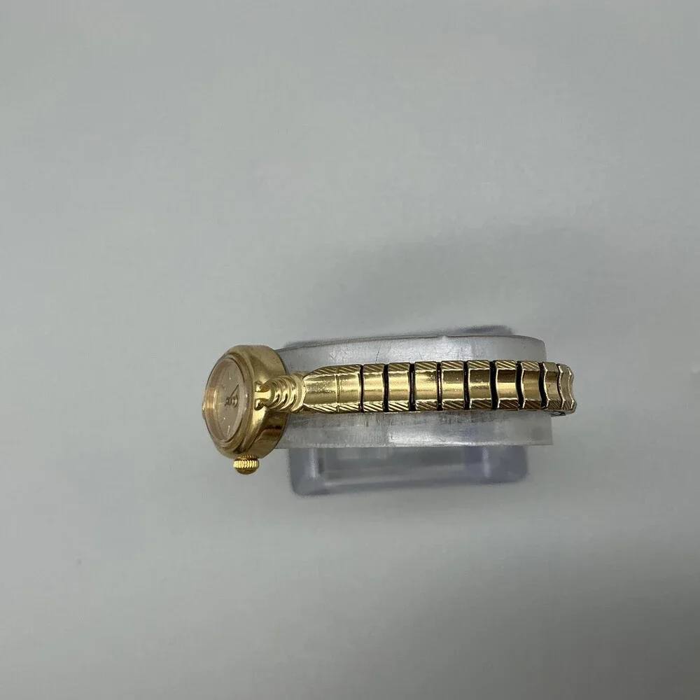Vintage Timex Womens Watch 17mm Champagne Dial Gold Tone Expansion New Battery